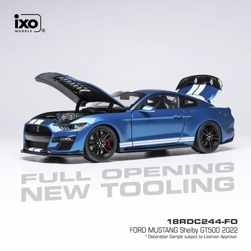 Ford Mustang Shelby GT500 - 2022 - Blå - Ixo Models - 1:18