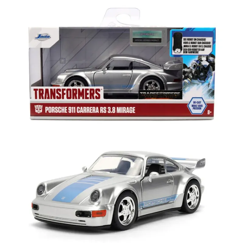 Porsche 911 Carrera RS 3.8 Mirage - Silver - Transformers - Jada Toys - 1:32
