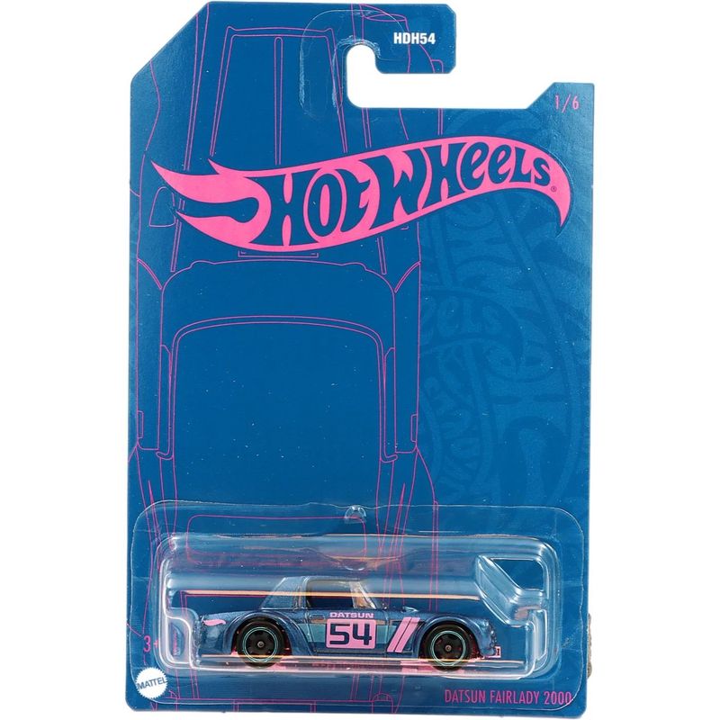 SKADAD FÖRP - Datsun Fairlady 2000 - Blue and Pink - Hot Wheels