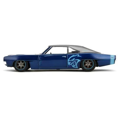 1968 Dodge Charger Widebody - Blå - Pink Slips - Jada - 1:24