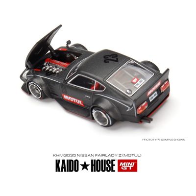 Datsun Fairlady Z MOTUL V1 - KAIDO - 035 - Mini GT - 1:64