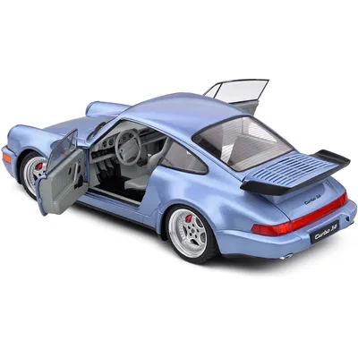 Porsche 911 (964) Turbo - 1990 - Blå - Solido - 1:18