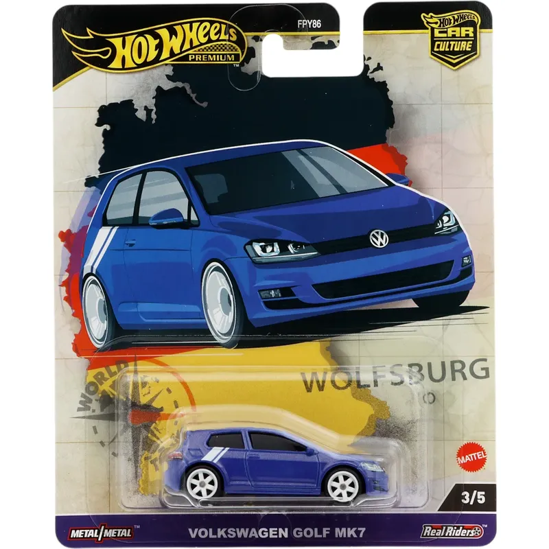 Volkswagen Golf Mk7 - Blå - World Tour - Hot Wheels