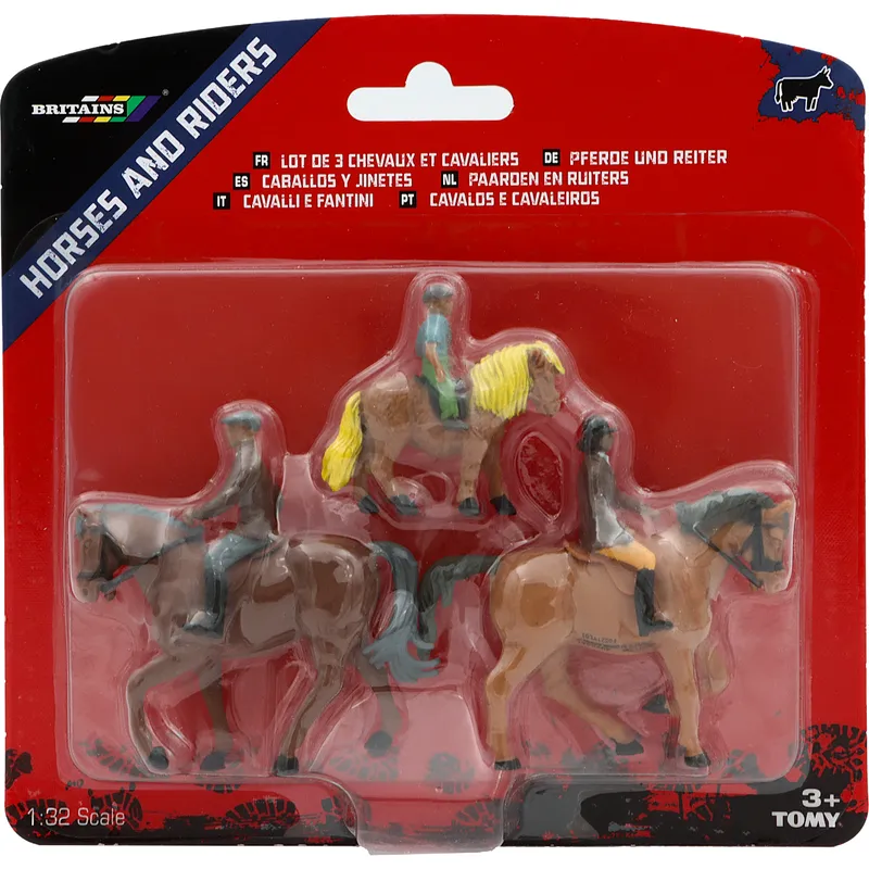 3-pack med hästar och ryttare - Horses And Riders - Britains
