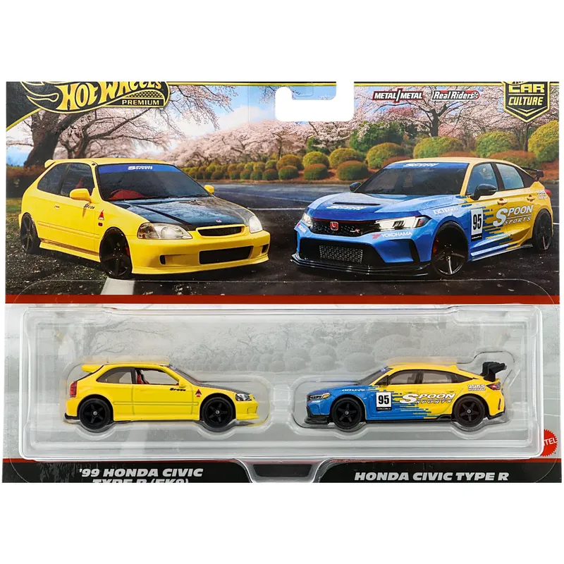'99 Honda Civic Type R (EK9) + Honda Civic Type R - 2-pack - Hot Wheels