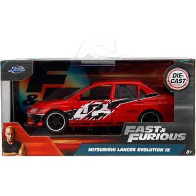 Mitsubishi Lancer Evolution IX - Rød - Fast & Furious - Jada