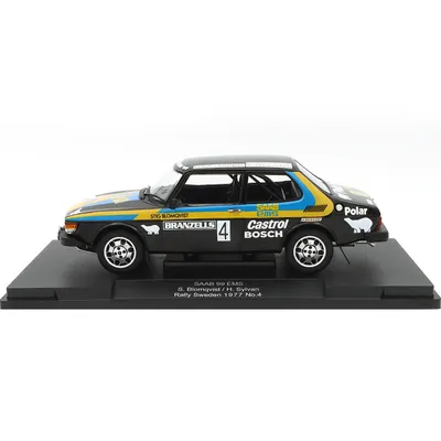 Saab 99 EMS - Blomqvist / Sylvan - Rally Sweden 1977 - MCG - 1:18