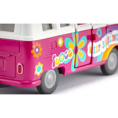 Volkswagen T1 Samba - Rosa - Siku - 9 cm