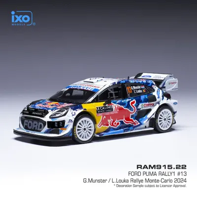 Ford Puma Rally1 #13 - G.Munster / L.Louka 2024 - Ixo - 1:43