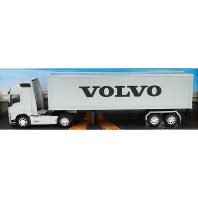 Volvo FH 500 med trailer - Silver - Welly - 1:32 - 49 cm