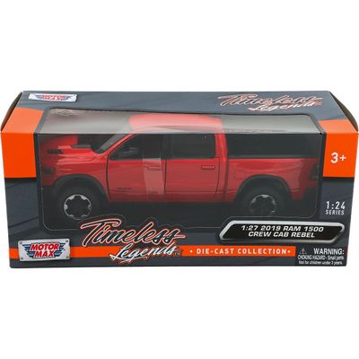 2019 RAM 1500 Crew Cab Rebel - Röd - Motormax - 1:27