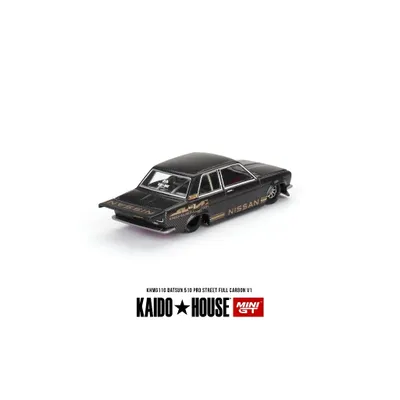 Datsun 510 Pro Street Full Carbon V1 KAIDO - Mini GT - 1:64