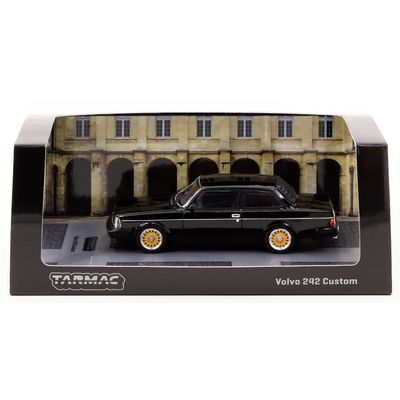 Volvo 242 Custom - Svart - Tarmac Works - 1:64