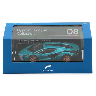 Lamborghini Sián FKP 37 - Blå - PosterCars - 1:64