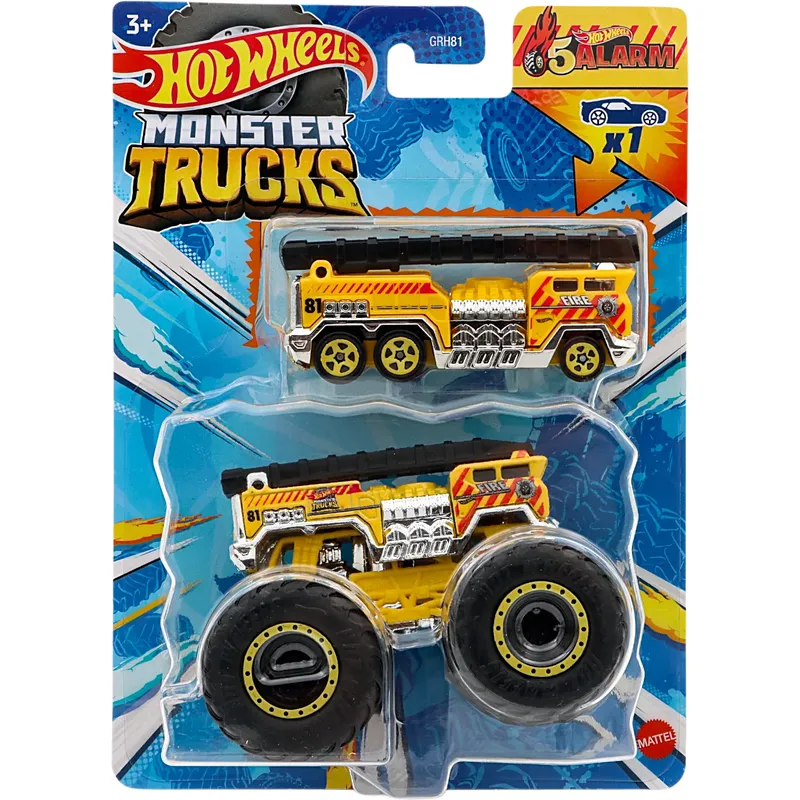 5 Alarm & 5 Alarm - Monster Truck - 2-pack - Hot Wheels