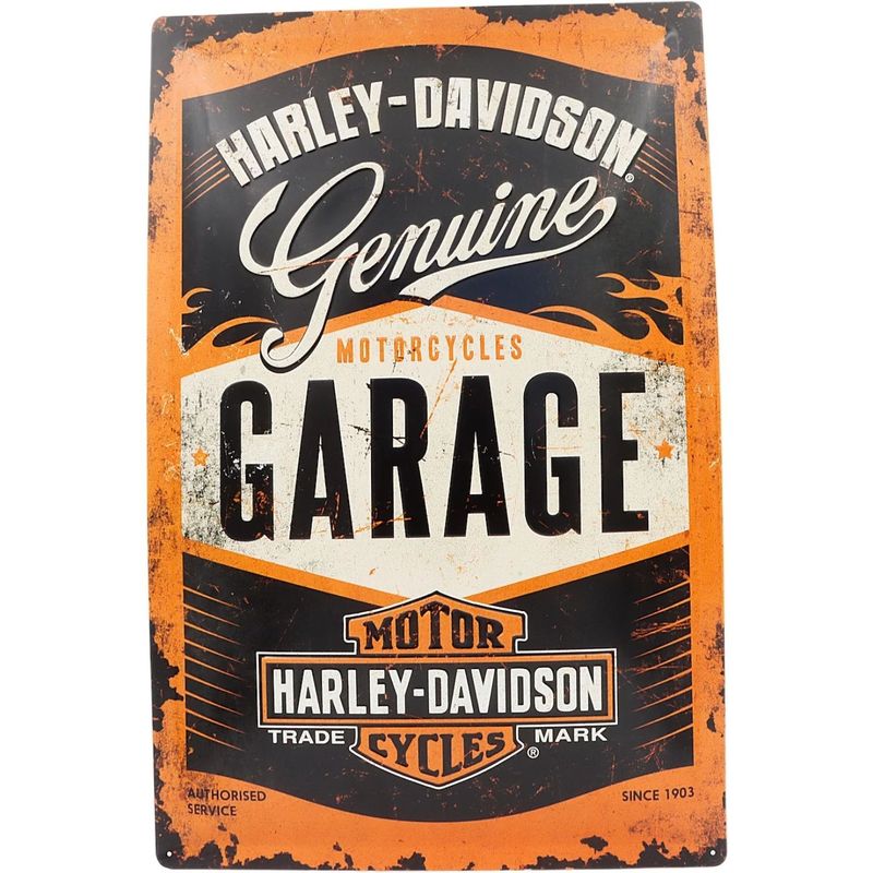 Harley-Davidson - Genuine Garage - Plåtskylt - 40x60 cm
