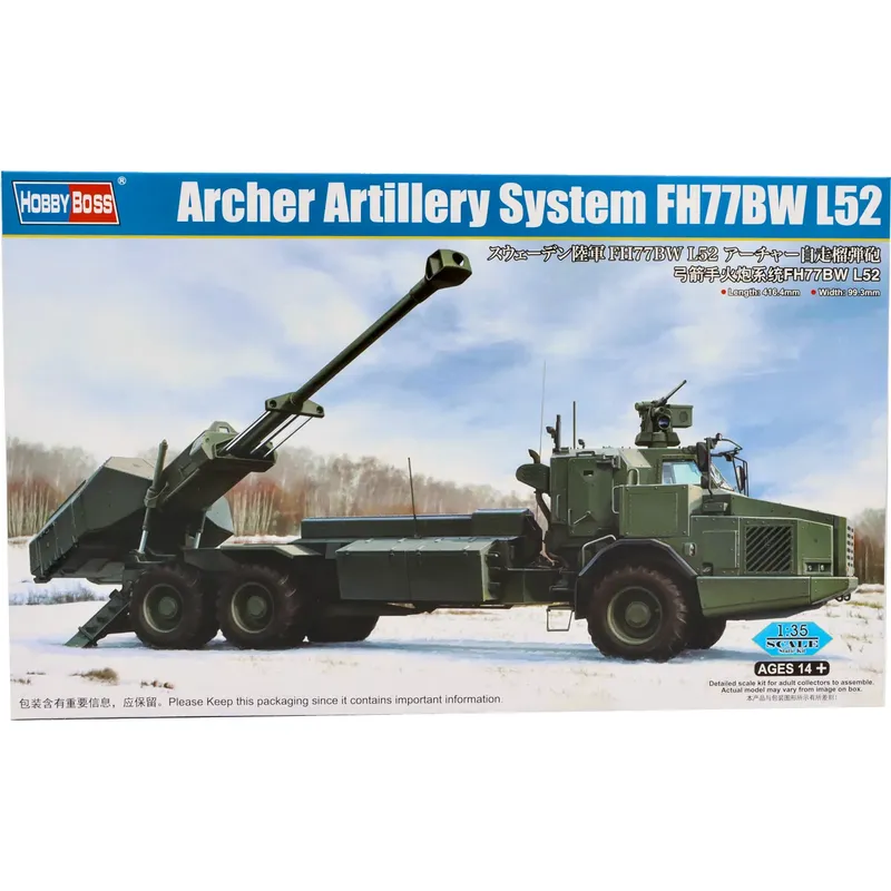 Archer Artillery System FH77BW L52 - Byggmodell - 84579 - Hobby Boss - 1:35