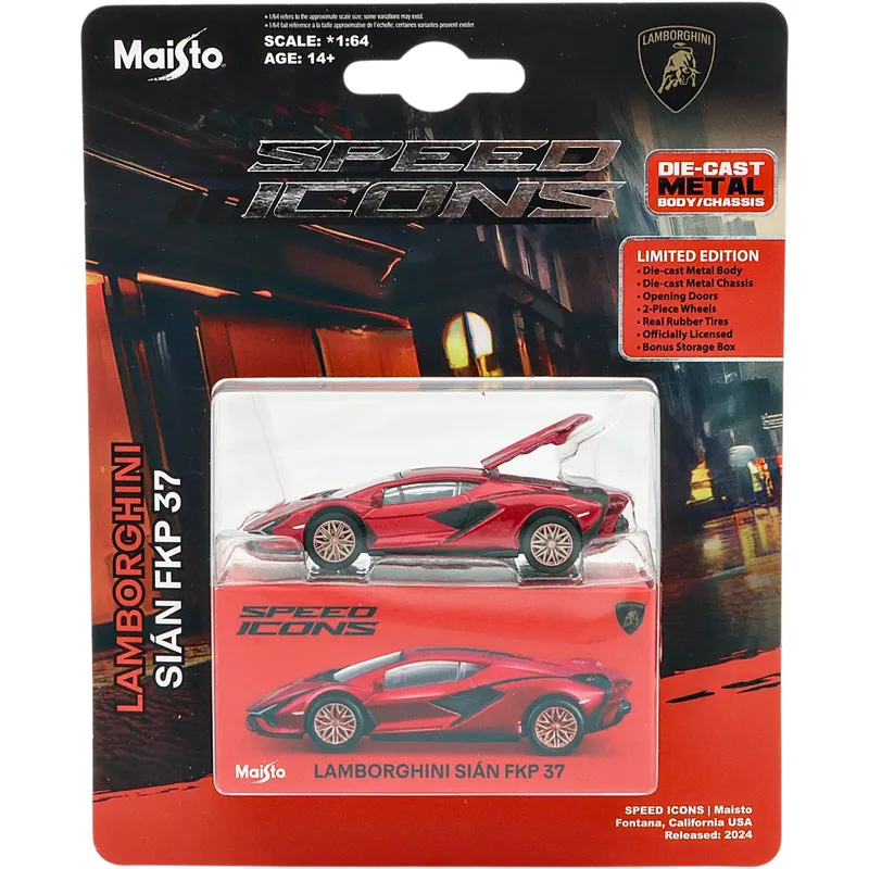 Lamborghini Sián FKP 37 - Röd - Speed Icons - Maisto - 1:64