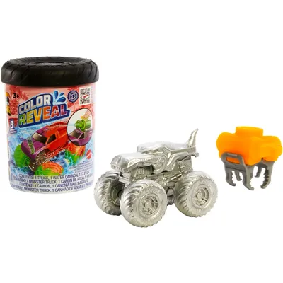 Monster Trucks - Color Reveal Water Blaster - Hot Wheels