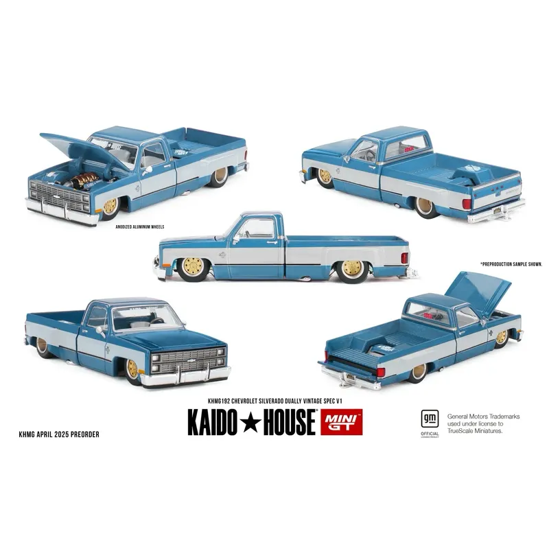 Chevrolet Silverado Dually Vintage Spec V1 - Kaido House 192 - Mini GT