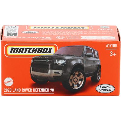 2020 Land Rover Defender 90 - Svart - Power Grab - Matchbox