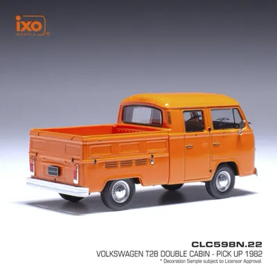 Volkswagen T2B Double Cabin - 1982 - Orange - Ixo Models - 1:43