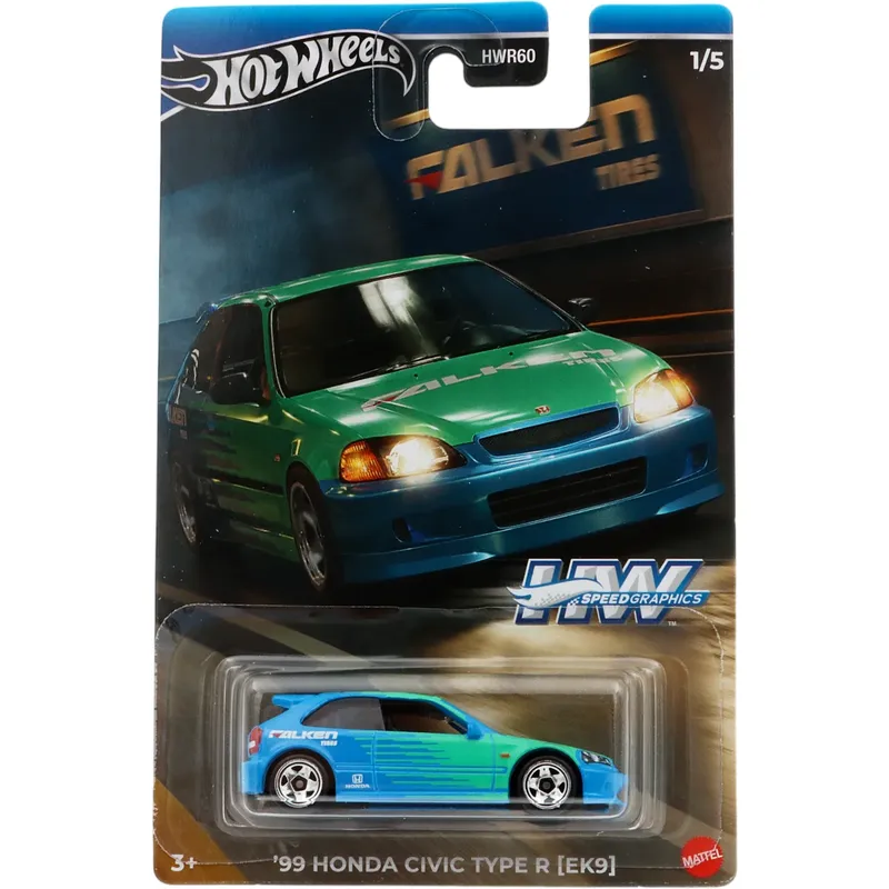 '99 Honda Civic Type R (EK9) - Speed Graphics - Hot Wheels