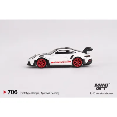 Porsche 911 GT3 RS - Weissach Package - Vit - Mini GT - 1:64