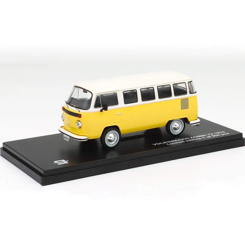 Volkswagen Kombi T2 - 1976 - Gul / Hvid - Triple9 - 1:43