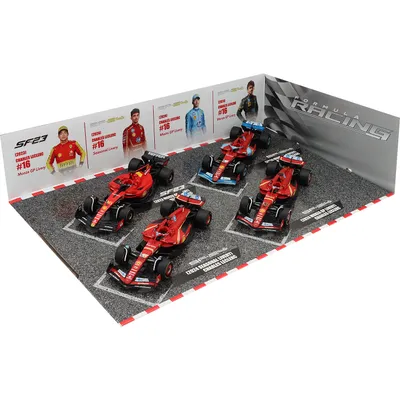 Charles Leclerc - 4 x F1-bilar - 2023-2024 - Bburago - 1:43