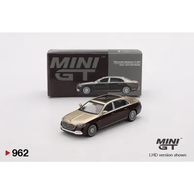 Mercedes-Maybach S 680 - Guld / Mörkröd - 962 - Mini GT