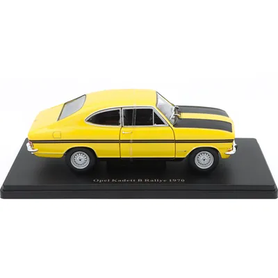 Opel Kadett B Rallye - 1970 - Gul - Hachette Models - 1:24