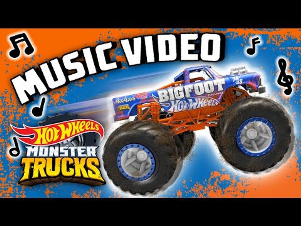 4x4x4 Bigfoot - Monster Trucks - Glow in the Dark - HW