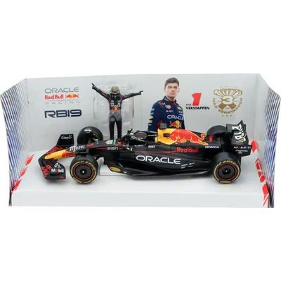 Red Bull - RB19 - Bil och Max samlarfigur - Bburago - 1:24