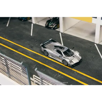 Pagani Huayra R - Satin Silver - GLOBAL64 - Tarmac Works - 1:64