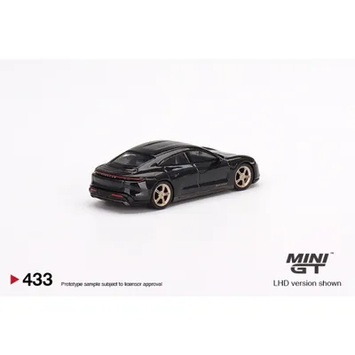 Porsche Taycan Turbo S - Gråmetallic - 433 - Mini GT - 1:64