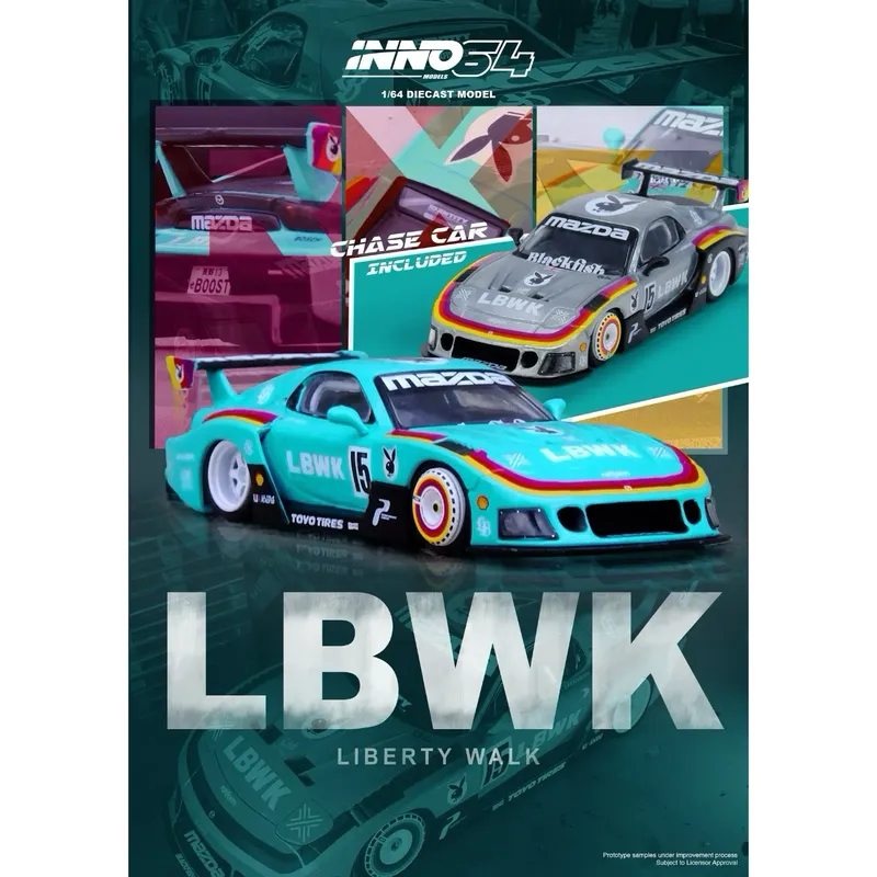 LBWK Mazda RX-7 FD3S LB-Super Silhouette - Inno64 - 1:64