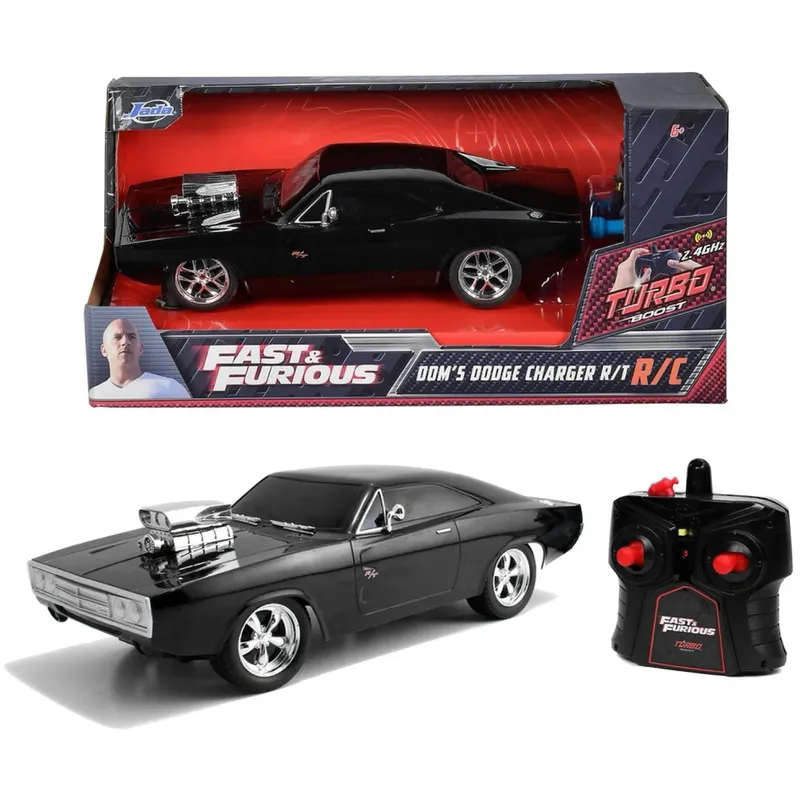 Dom's Dodge Charger R/T - Fast & Furious - R/C - Jada Toys
