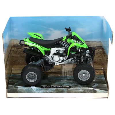 Kawasaki 450R - Fyrhjuling - Grön - NewRay - 1:12