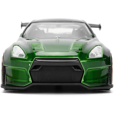 2009 Nissan GT-R (R35) Ben Sopra - Grön - Pink Slips - Jada - 13 cm