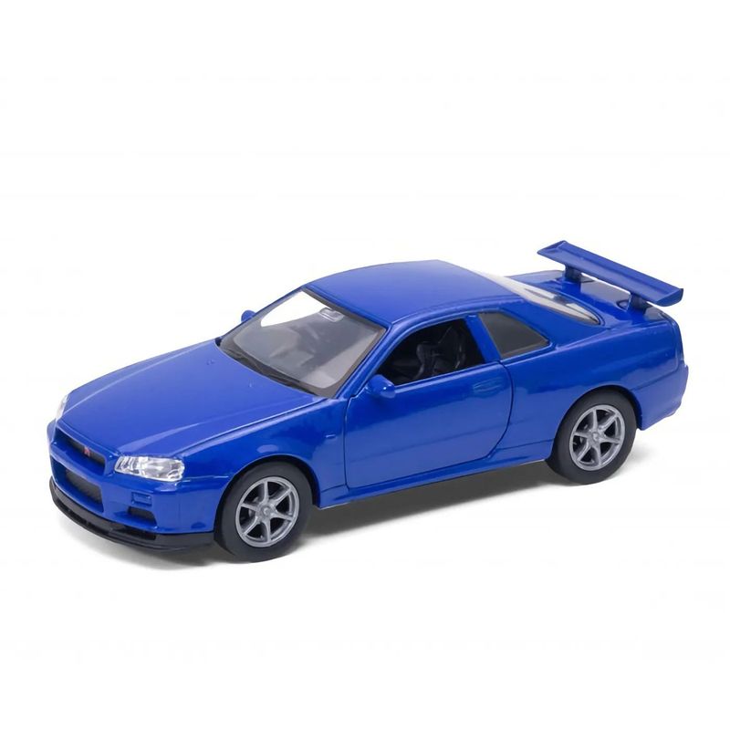 Nissan Skyline GT-R (R34) - Blå - Welly - 1:34