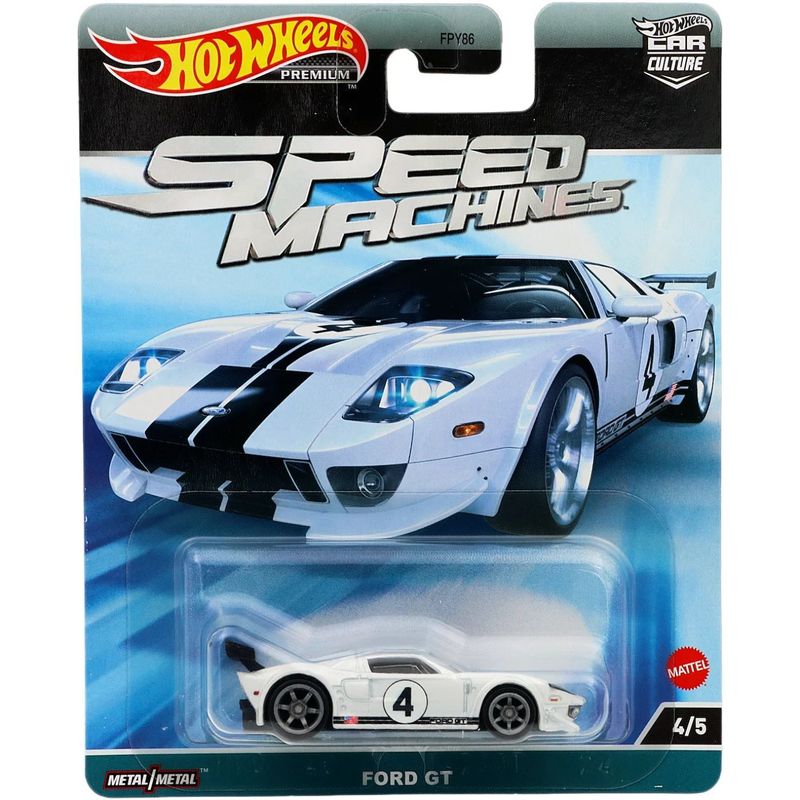 Ford GT - Speed Machines 4/5 - Vit - Hot Wheels