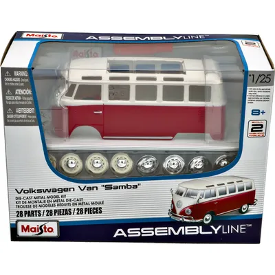 Volkswagen T1 Van "Samba" - Byggsats - Maisto - 1:25