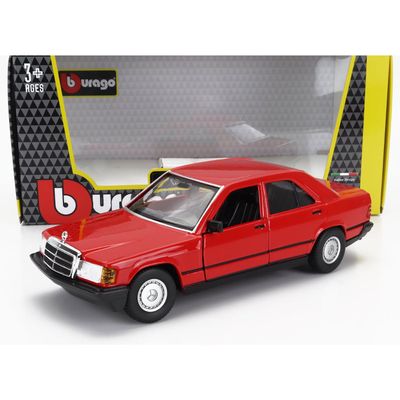 Mercedes-Benz 190 E 2.6 - W201 - Röd - Bburago - 1:24