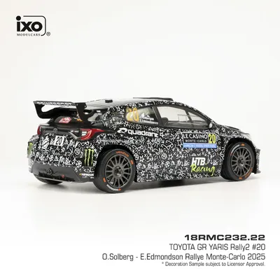 Toyota GR Yaris Rally2 - Oliver Solberg / Elliott Edmondson - Ixo Models - 1:18