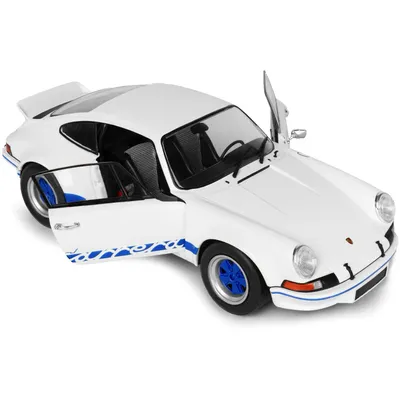 Porsche 911 Carrera RSR - Hvid / Blå - 1973 - Solido - 1:18