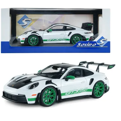Porsche 911 GT3 RS - Hvid / Grøn - 2024 - Solido - 1:18