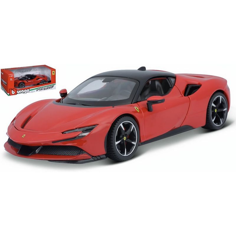 Ferrari SF90 Stradale - Röd - Bburago - 1:24