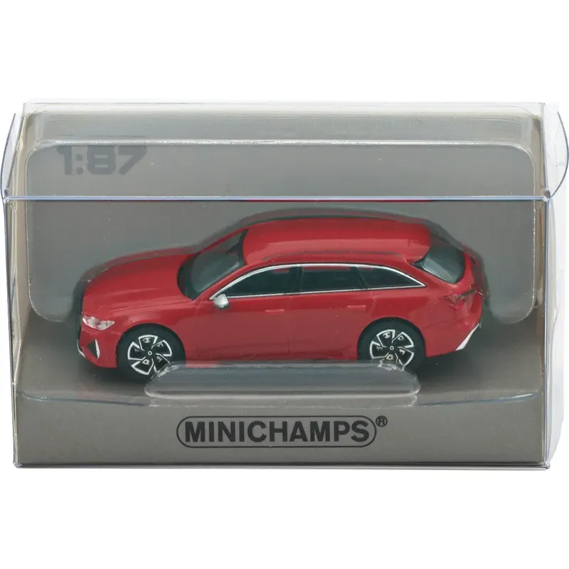 Audi RS6 Avant - 2019 - Red Metallic - Minichamps - 1:87