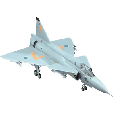 JA-37 Jaktviggen - Färg ingår - 56309 - Heller - 1:72